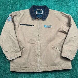 Dunbrooke Canvas Corduroy Collar Detroit Workwear Coat Jacket XL Men's Brown